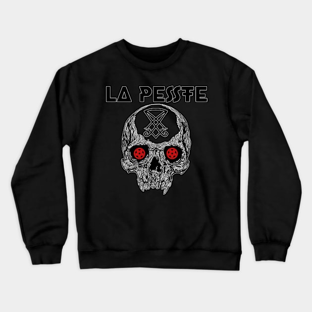 Skull red eyes Crewneck Sweatshirt by Dark_Space